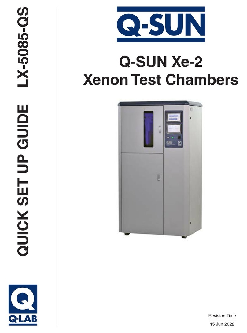 Q-Lab Q-SUN Xe-2 Quick setup guide