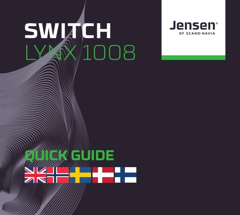 Scandinavian Appliances Jensen LYNX 1008 quick guide