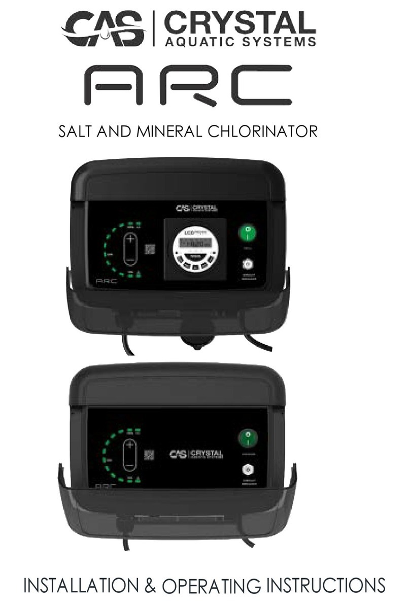 CAS CRYSTAL ARC Installation & operating instructions