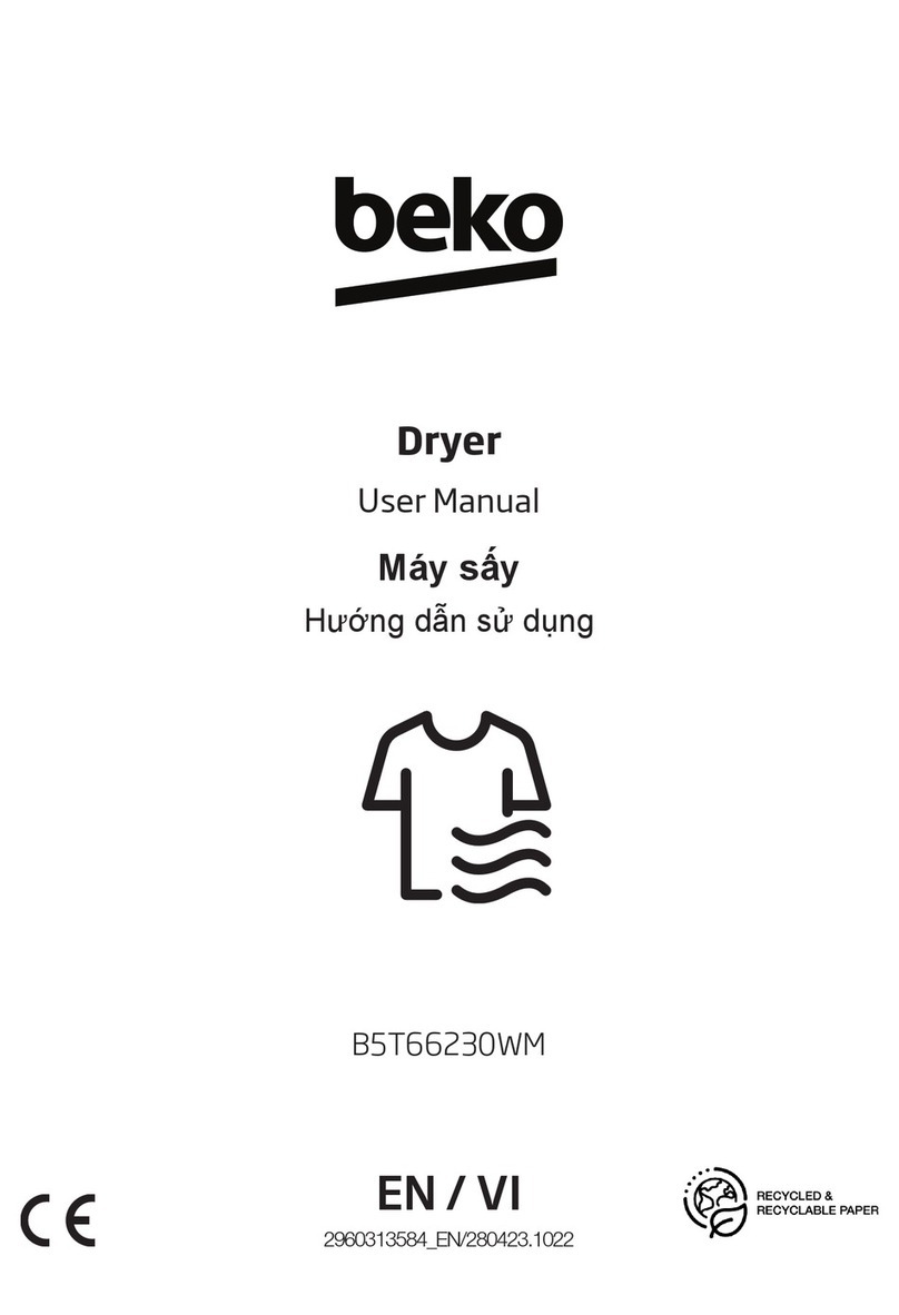 Beko B5T66230WM user manual