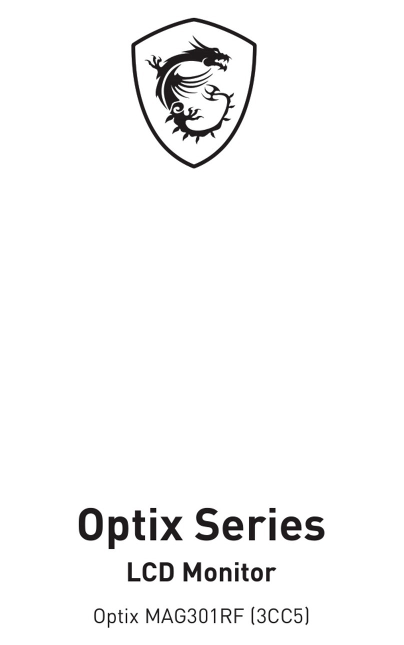 MSI Optix MAG301RF User manual MSI Optix MAG301RF User manual