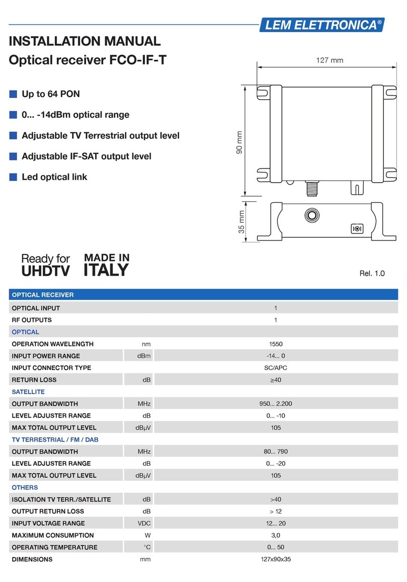 Lem Elettronica FCO-IF-T User manual