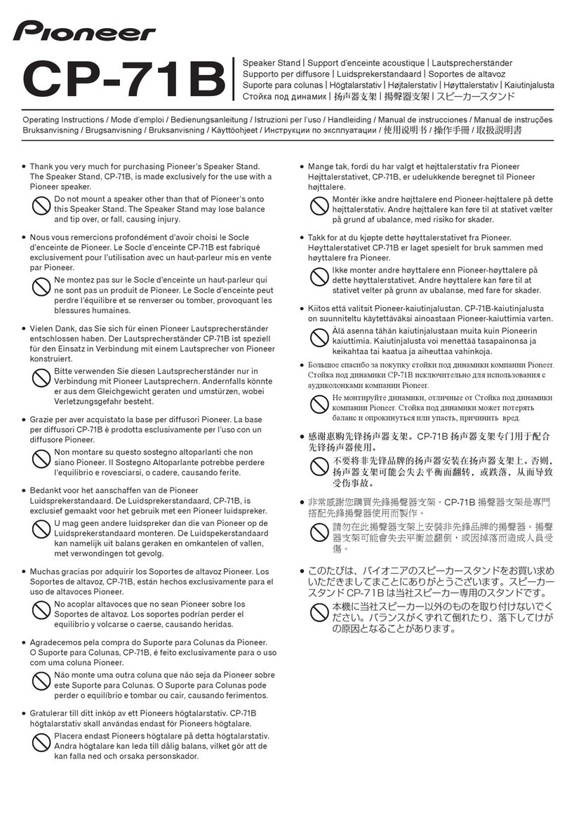 Pioneer CP-71B User manual Pioneer CP-71B User manual