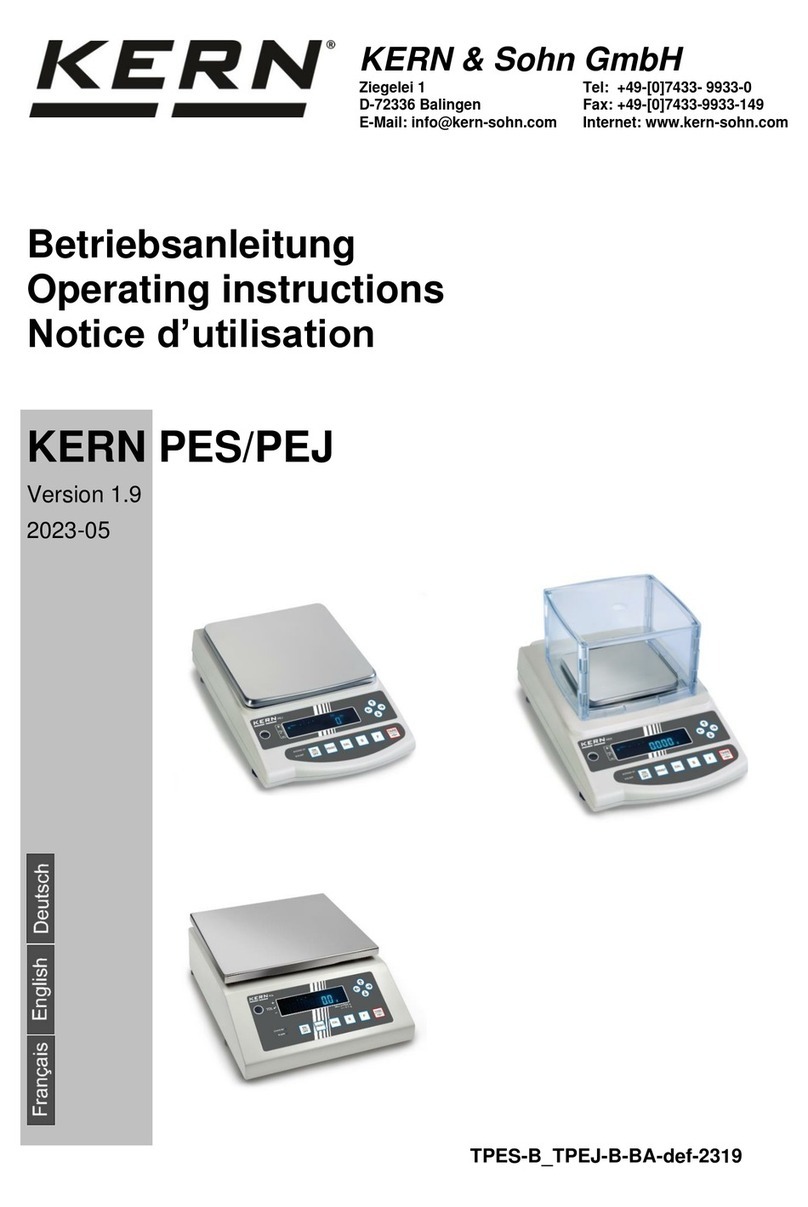 KERN PES 620-3M User manual