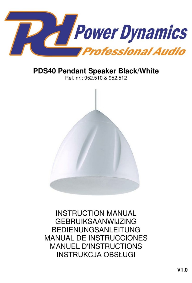Power Dynamics PDS40 User manual