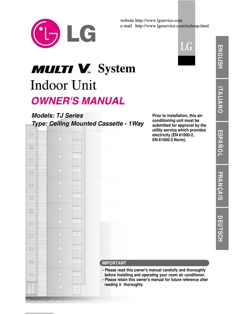 LG MULTI V TJ Series User manual