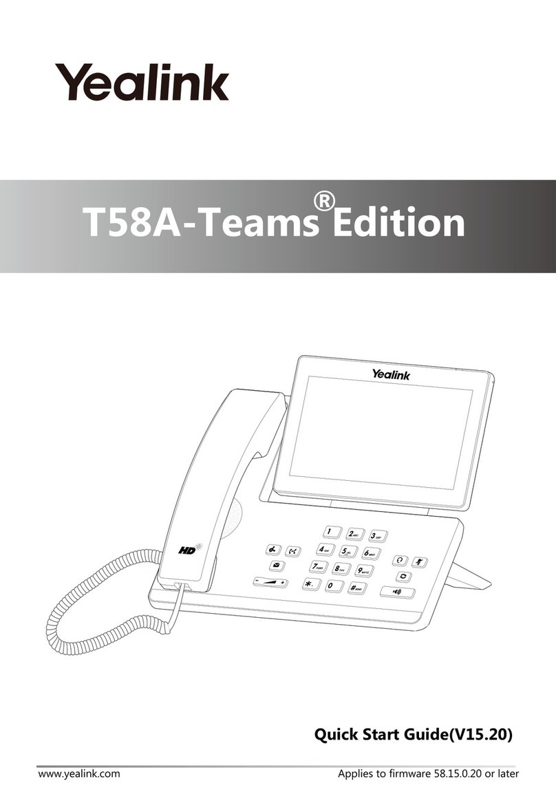 Yealink T58A Teams quick start guide