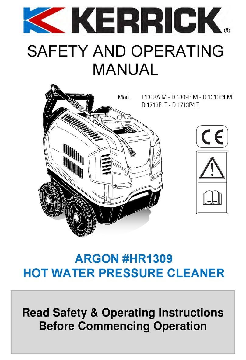 Kerrick I 1308A M Safety and operating manual