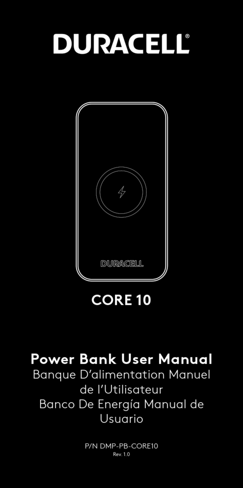 Duracell CORE 10 user manual