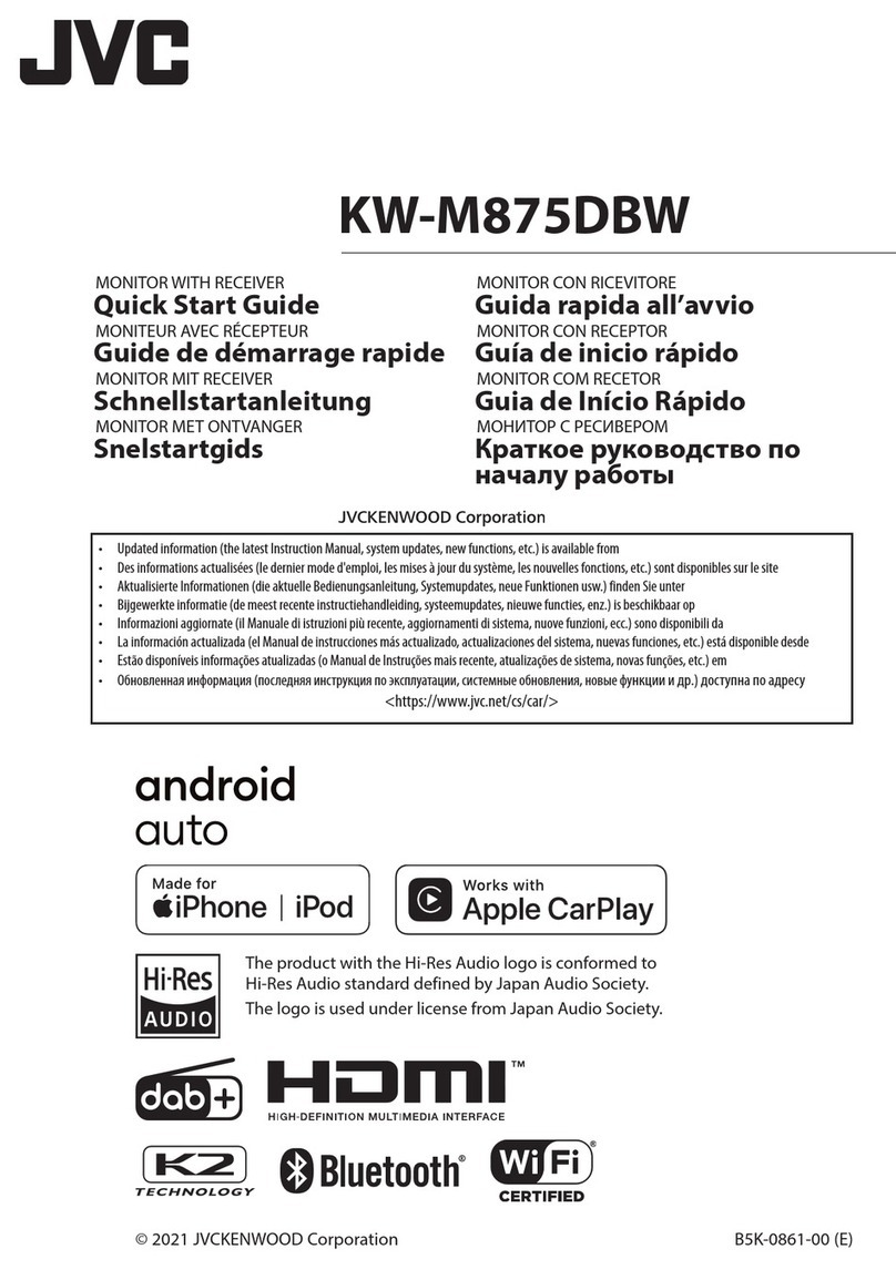 JVC KW-M875DBW User manual
