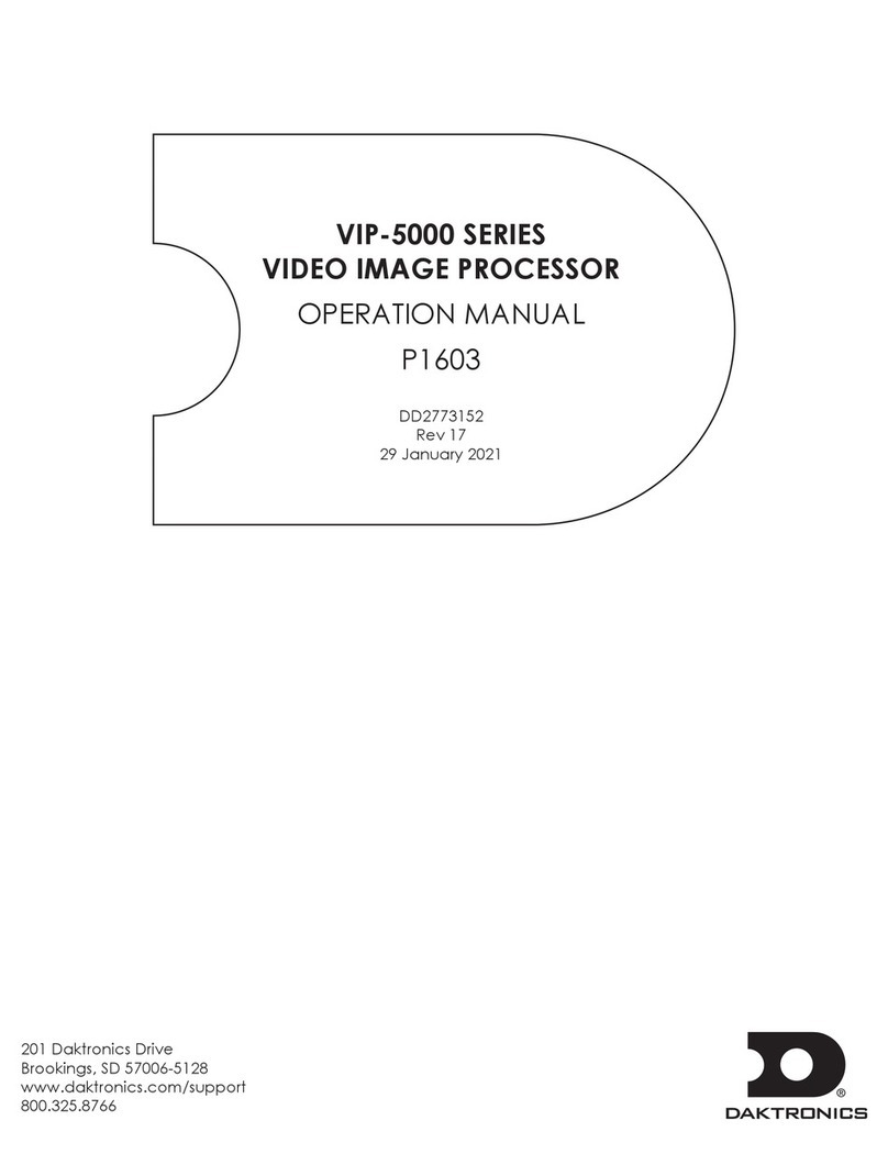 Daktronics VIP-5000 Series Operation manual Daktronics VIP-5000 Series Operation manual