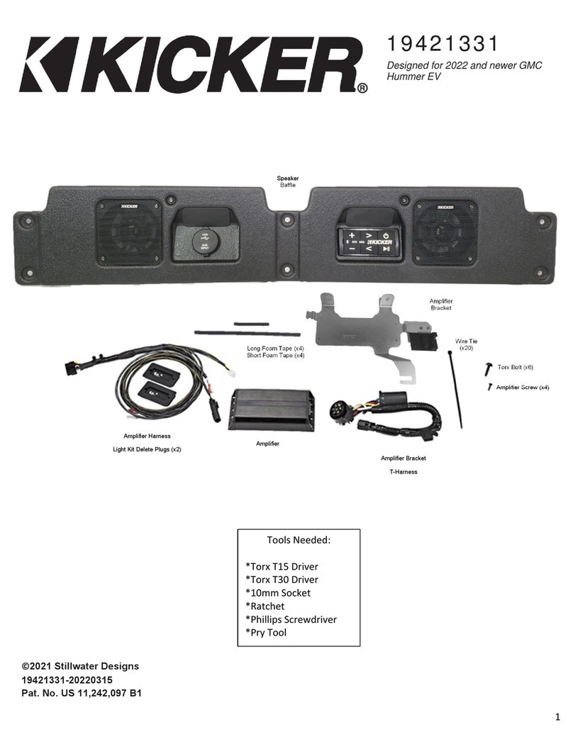 Kicker 19421331 User manual
