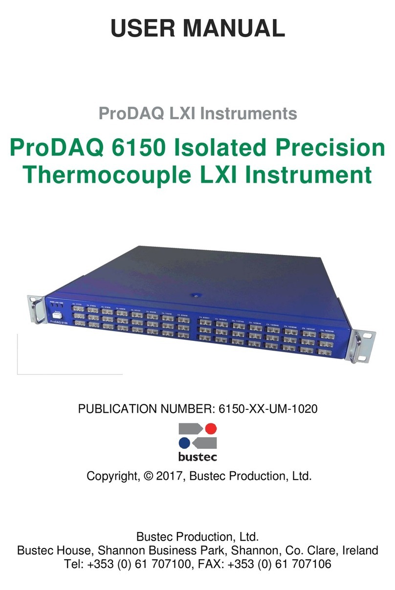 Bustec ProDAQ 6150 user manual