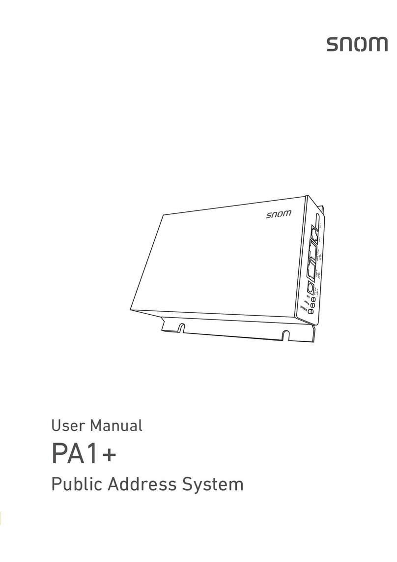 Snom PA1+ user manual