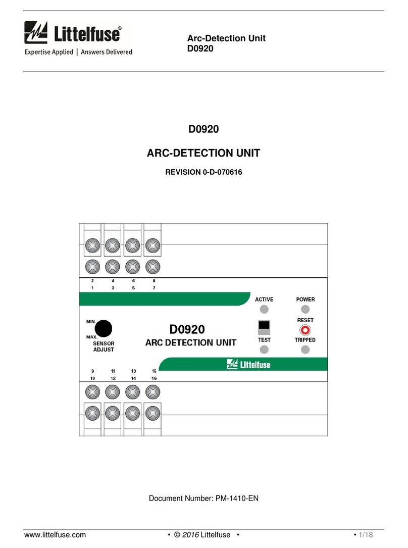 Littelfuse D0920 User manual