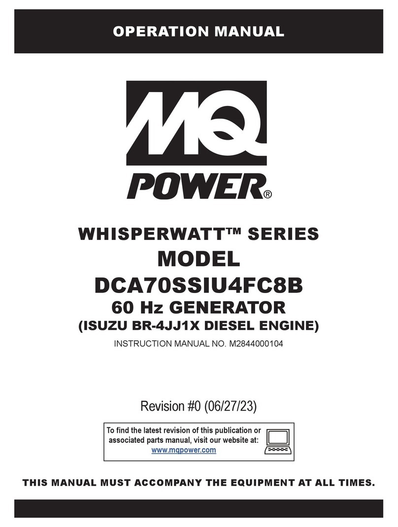 MQ Power WHISPERWATT DCA70SSIU4FC8B Operation manual