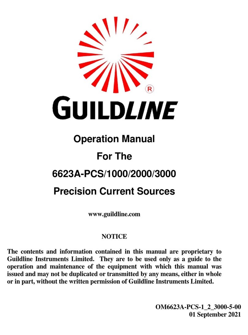 Guildline 6623A-PCS/1000 Operator's manual