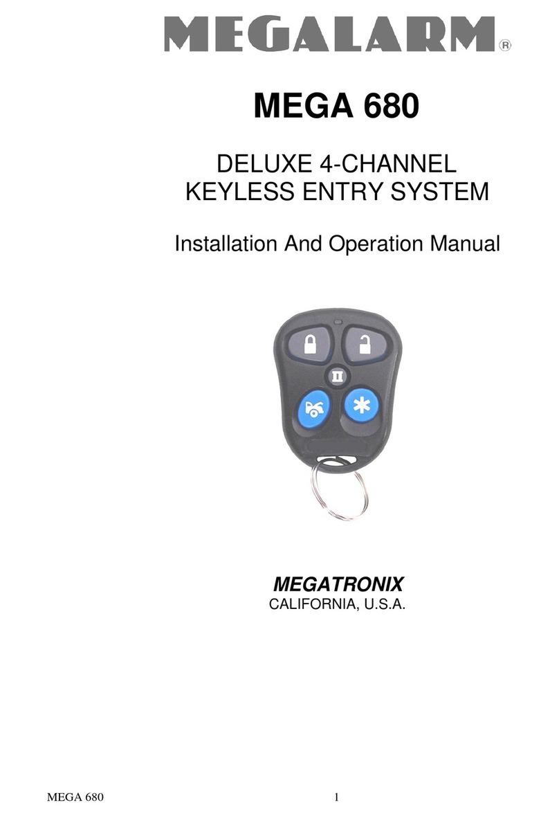 MEGATRONIX Megalarm MEGA 680 Installation and operation manual MEGATRONIX Megalarm MEGA 680 Installation and operation manual