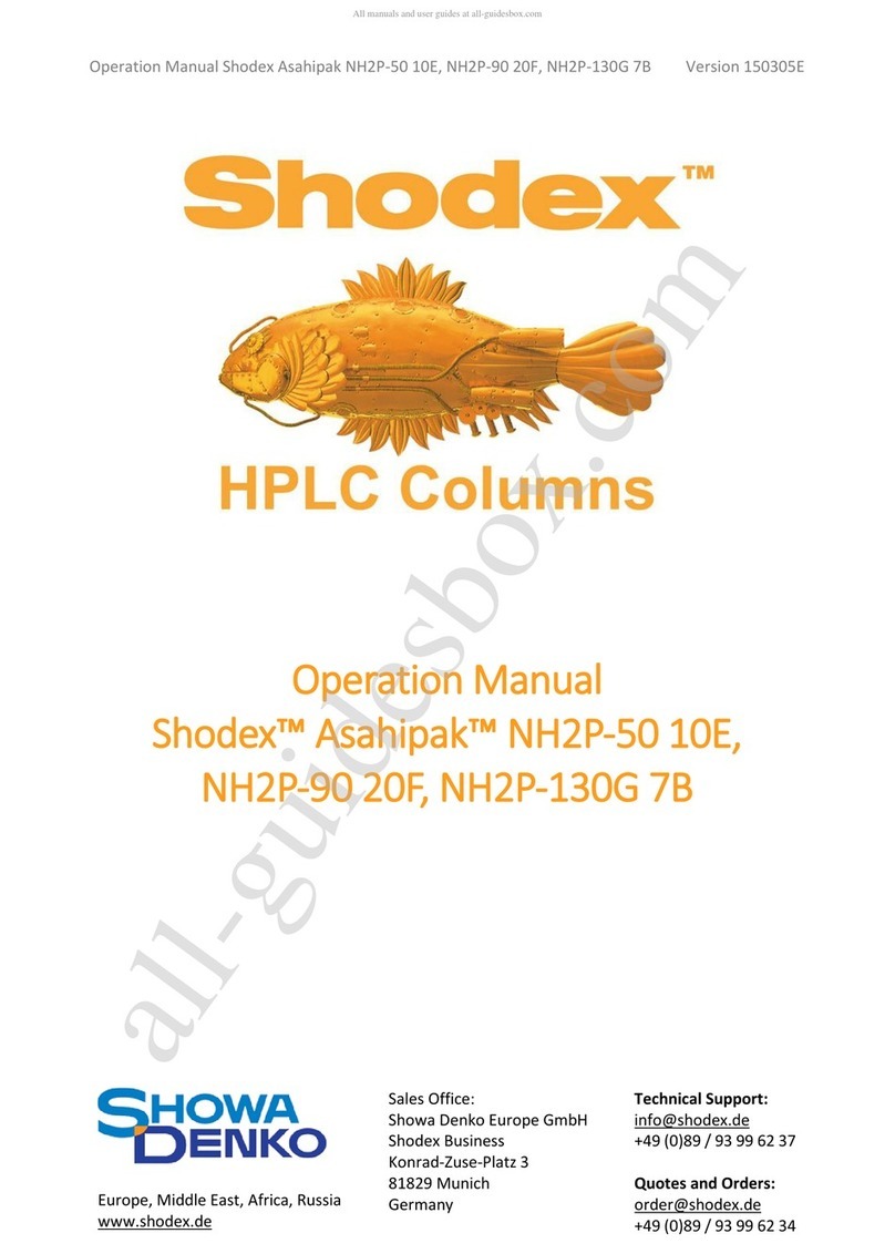 Showa Denko Shodex Asahipak NH2P-50 10E Operation manual