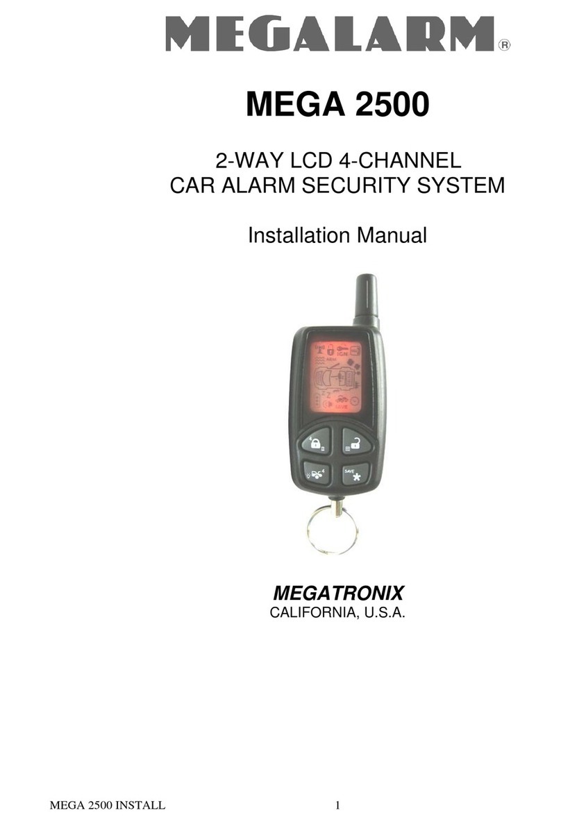 MEGATRONIX Megalarm MEGA 2500 installation manual