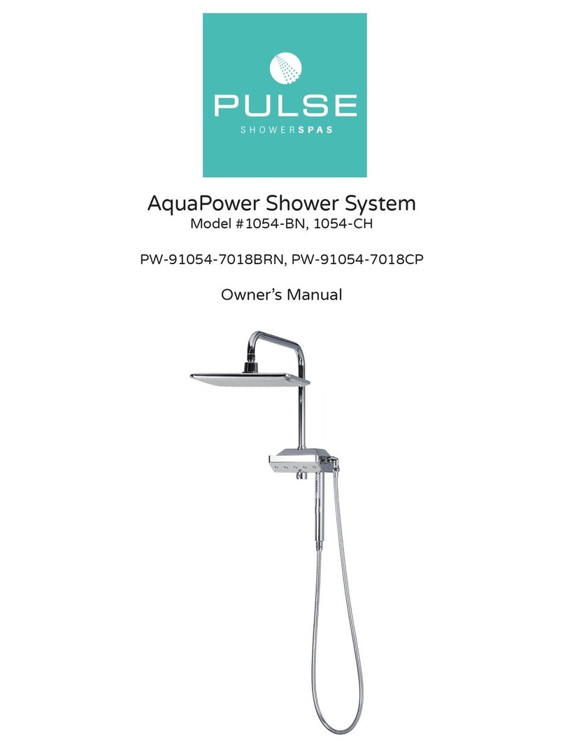 Pulse Shower Spas AquaPower PW-91054-7018BRN User manual