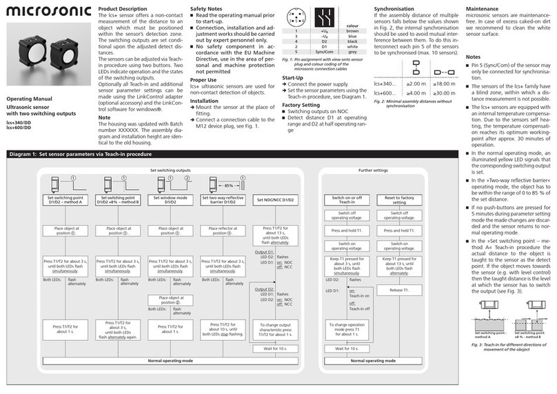 Microsonic lcs+340/DD User manual