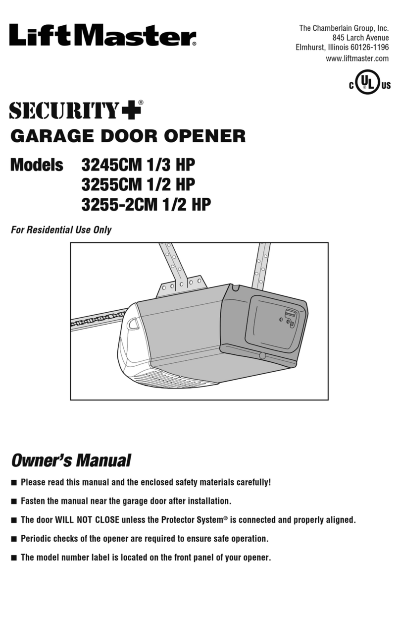 Chamberlain LiftMaster Security+ 3280M User manual