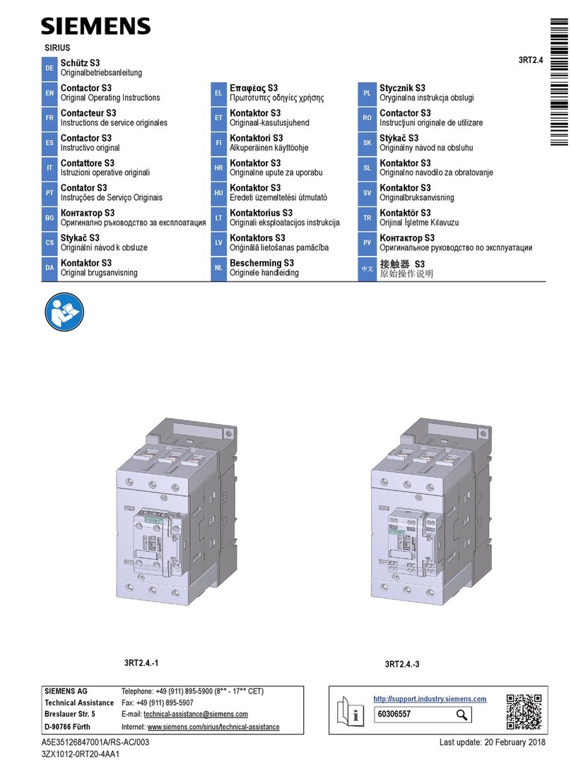 Siemens SIRIUS 3RT2.4 User manual