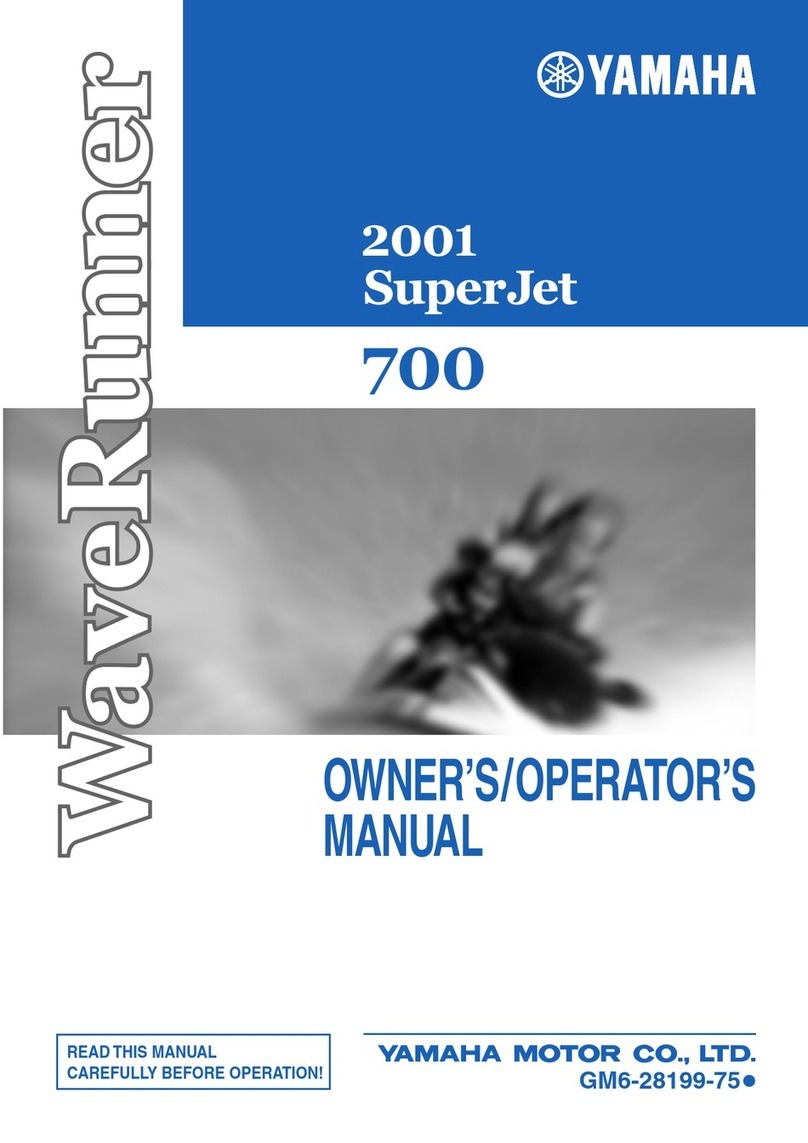 Yamaha WaveRunner SuperJet 700 2001 Owner's/operator's manual Yamaha WaveRunner SuperJet 700 2001 Owner's/operator's manual