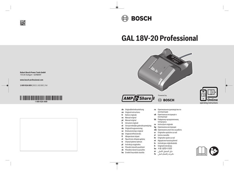 Bosch GAL18V-20 Original instructions Bosch GAL18V-20 Original instructions