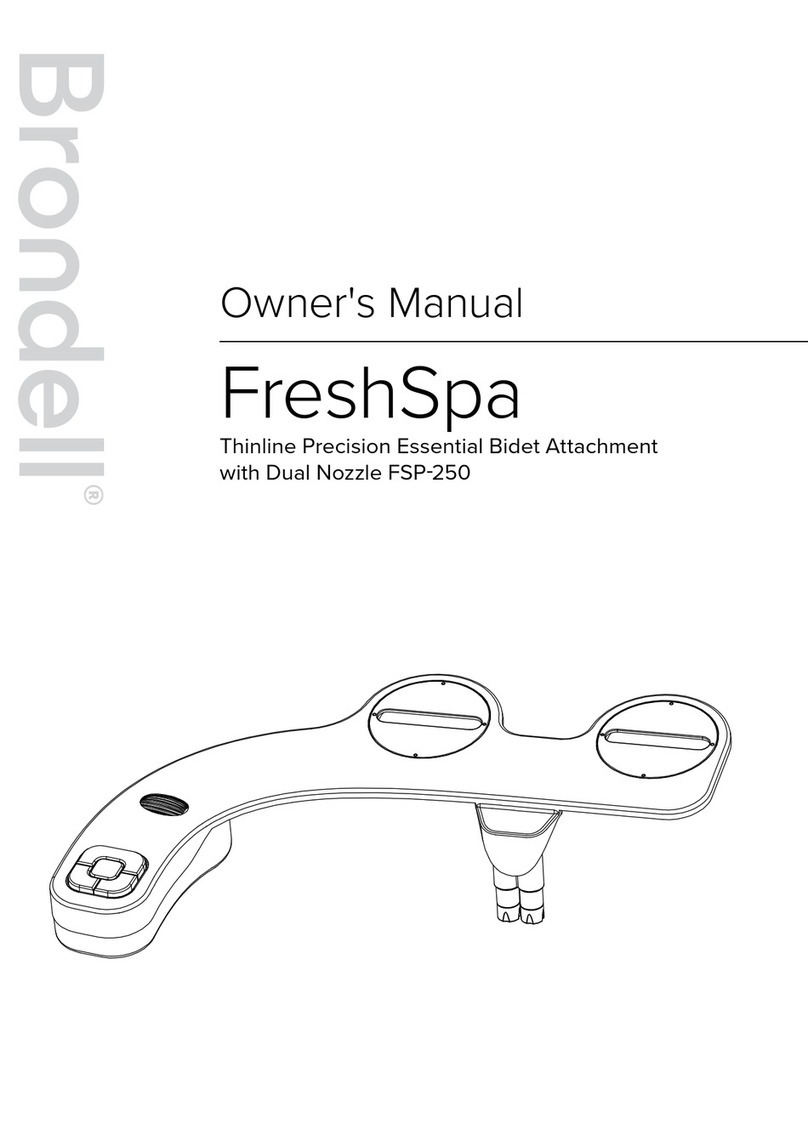 brondell FreshSpa FSP-250 User manual