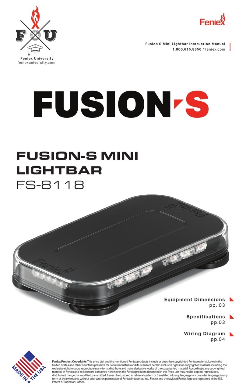 Feniex FUSION-S FS-8118 instruction manual