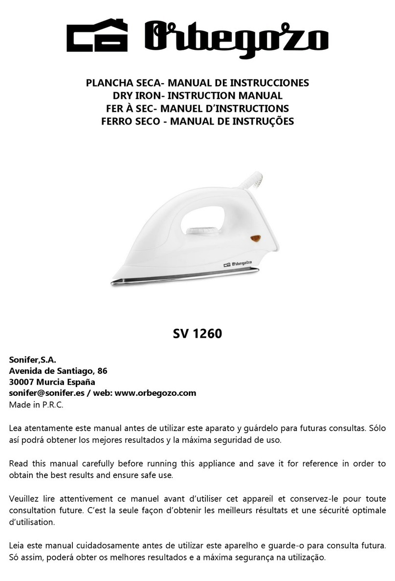 Orbegozo SV 1260 User manual
