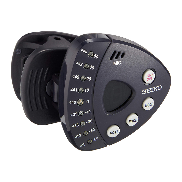 Seiko CHROMATIC TUNER STX1 User manual