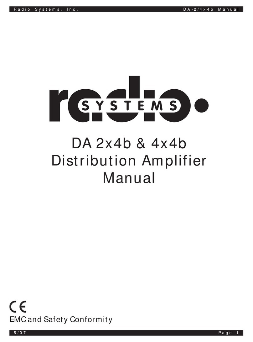 Radio Systems DA 2x4b User manual