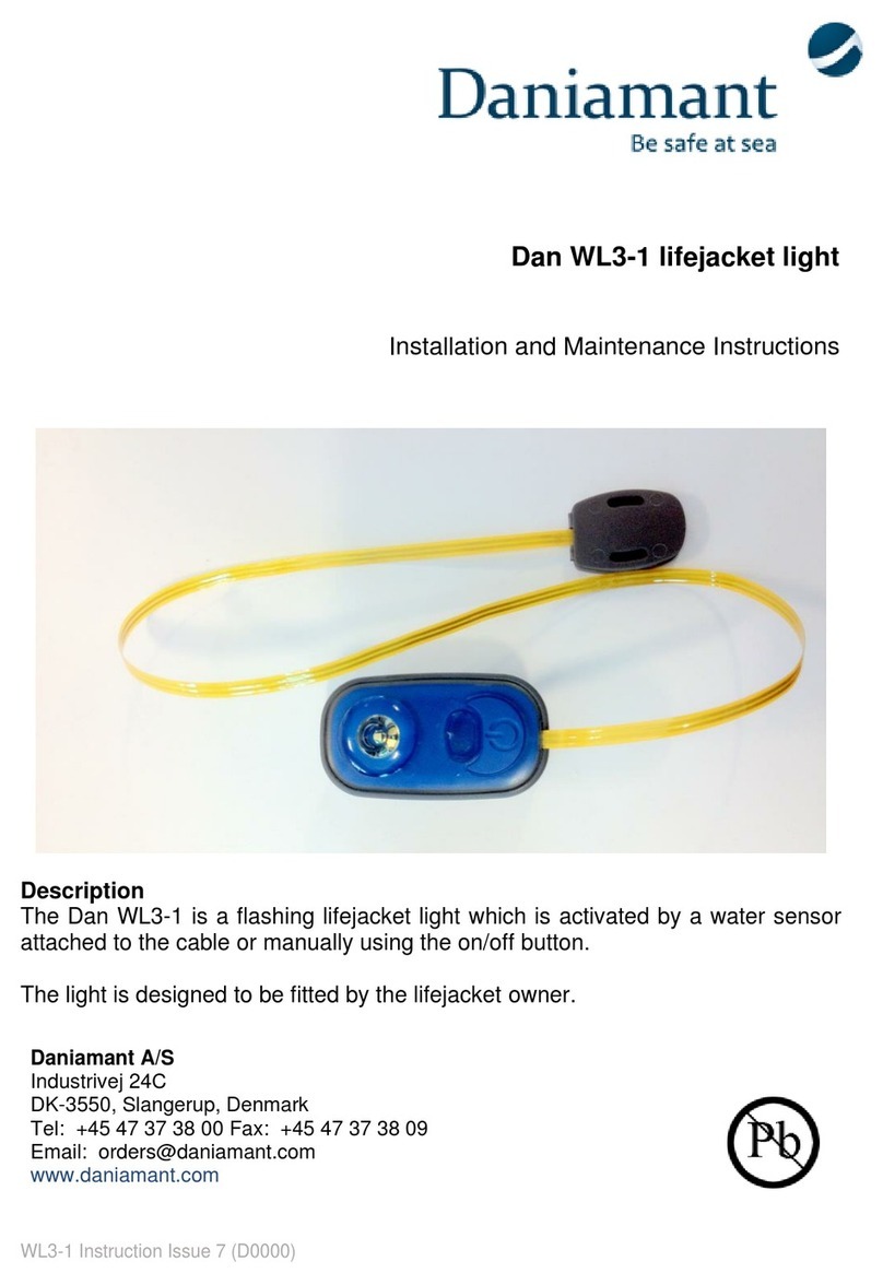Daniamant Dan WL3-1 Installation and maintenance instructions