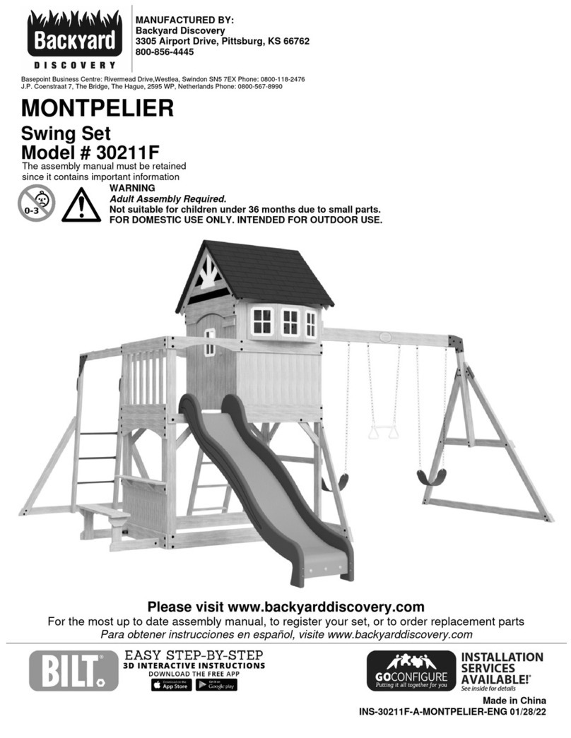 Backyard Discovery MONTPELIER 30211F User manual
