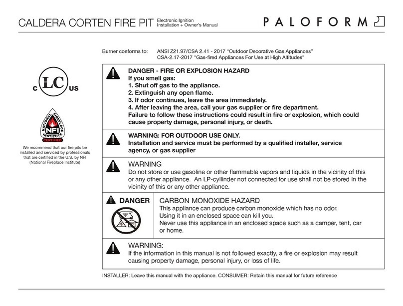 Paloform Caldera-E NG Operating instructions Paloform Caldera-E NG Operating instructions
