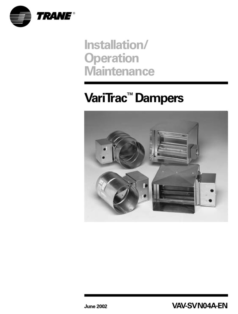 Trane VariTrac VAV-SVN04A-EN Installation operation & maintenance Trane VariTrac VAV-SVN04A-EN Installation operation & maintenance