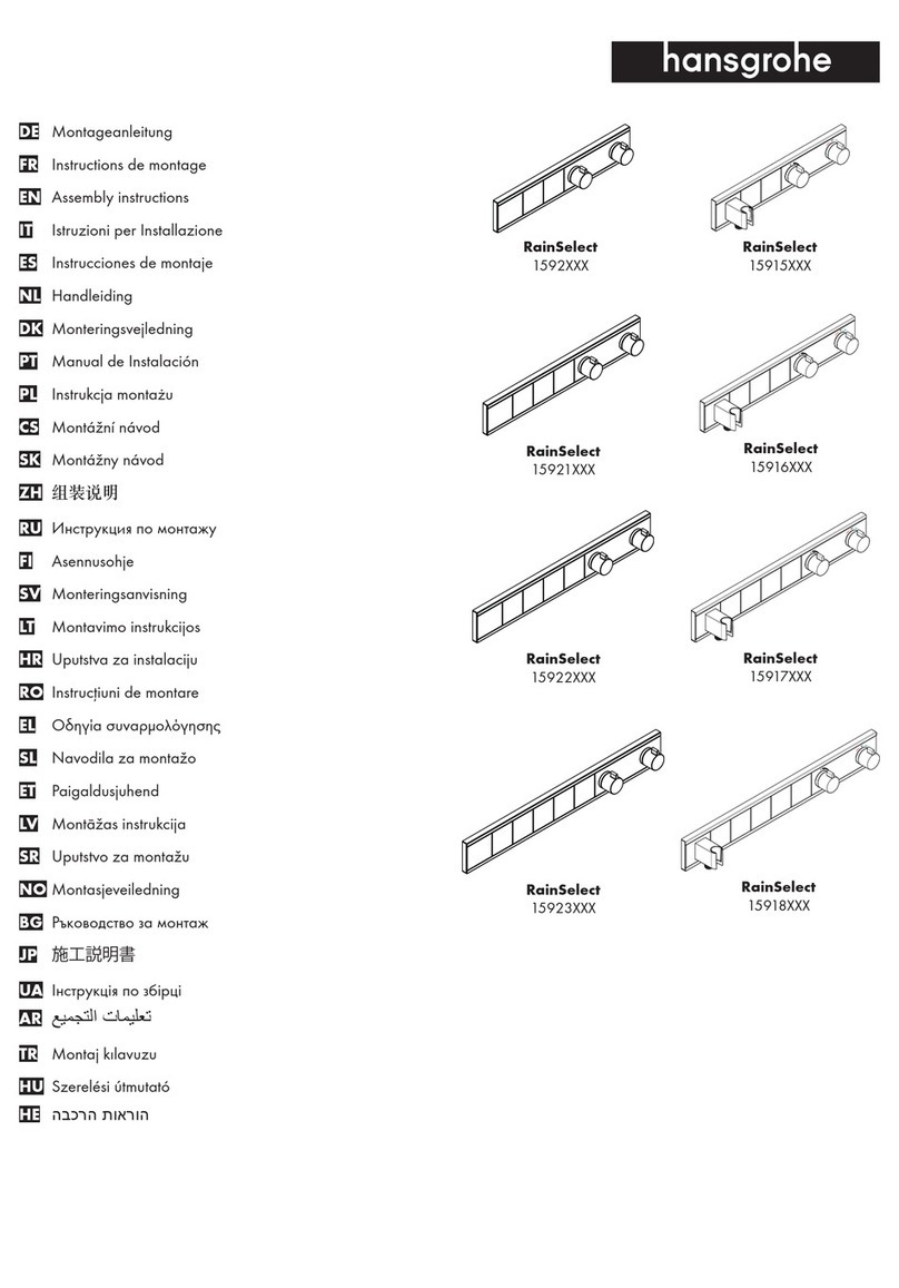 Hans Grohe RainSelect 1592 Series User manual