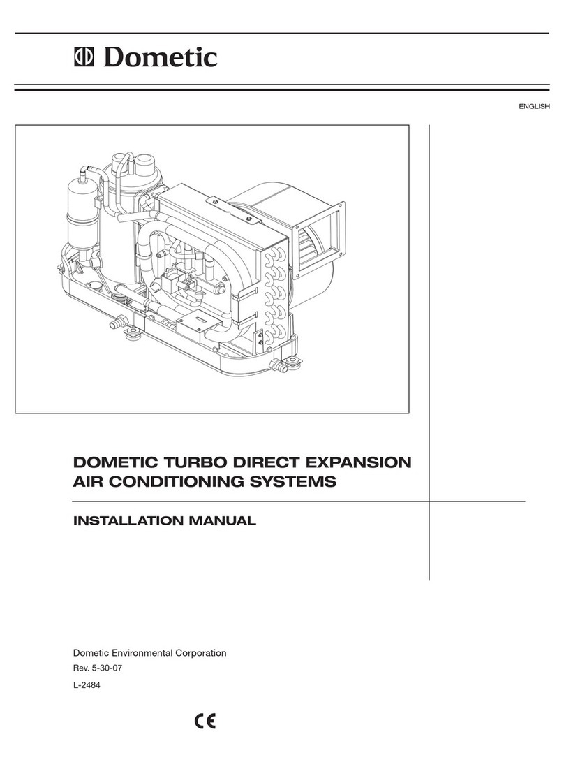 Dometic TURBO DX AC User manual Dometic TURBO DX AC User manual