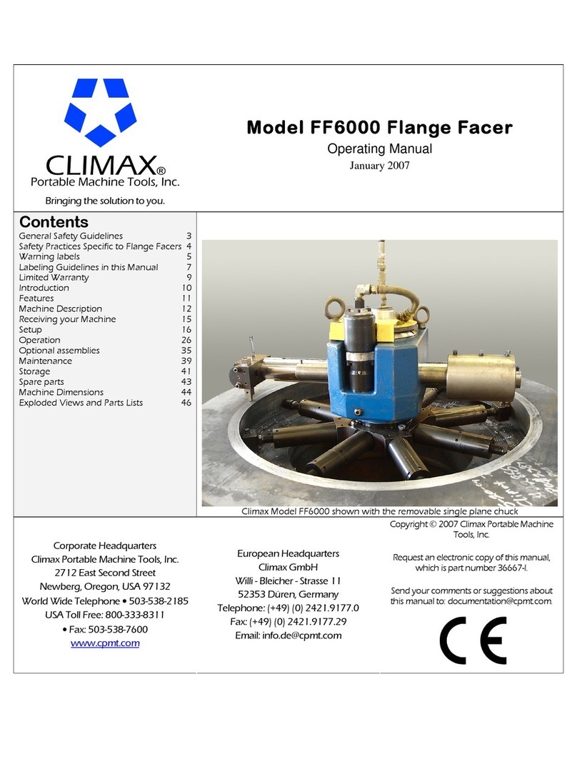 Climax FF6000 operating manual