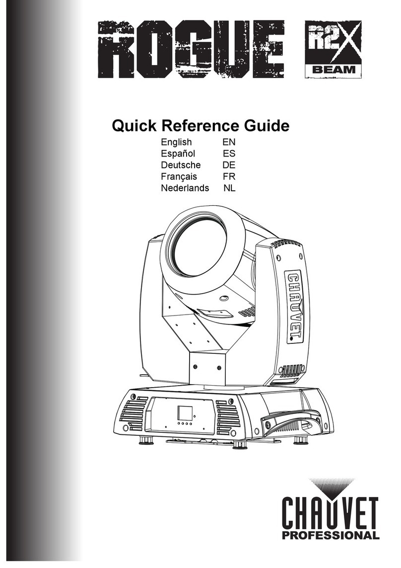 Chauvet Professional ROGUE R2X SPOT Quick reference guide