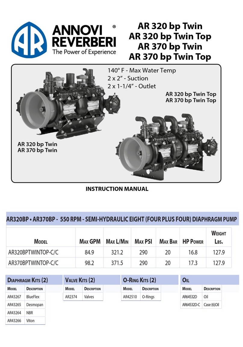 Annovi Reverberi AR320BPTWINTOP-C/C instruction manual Annovi Reverberi AR320BPTWINTOP-C/C instruction manual