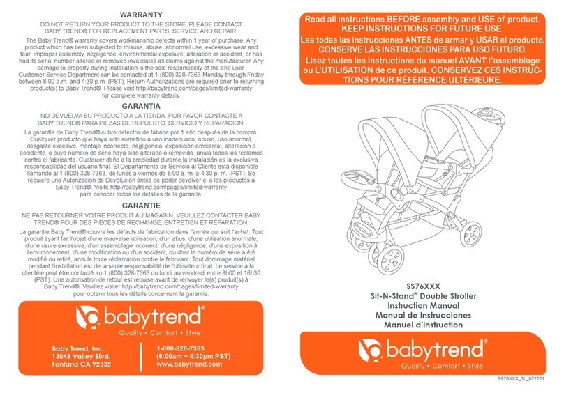 Baby Trend Sit-N-Stand SS76A80A instruction manual