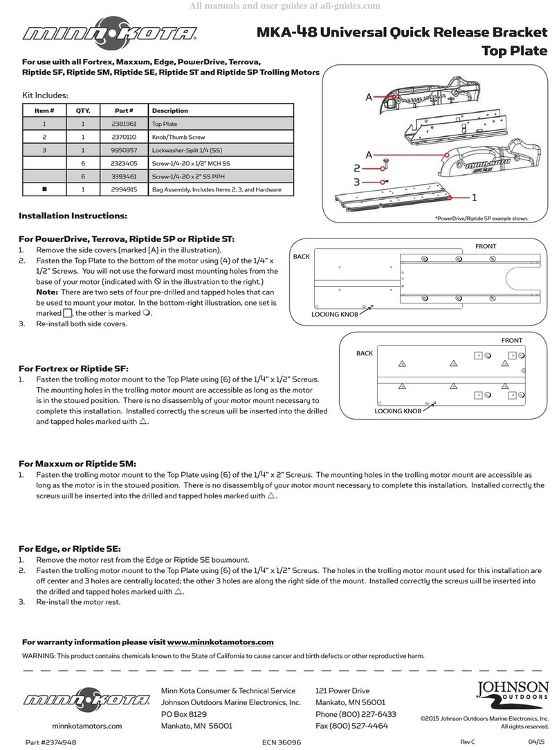 MINN KOTA MKA-48 manual