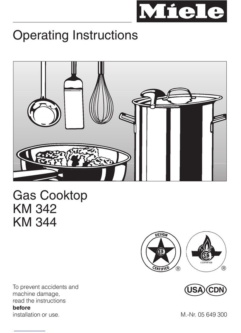 Miele KM 342 User manual Miele KM 342 User manual