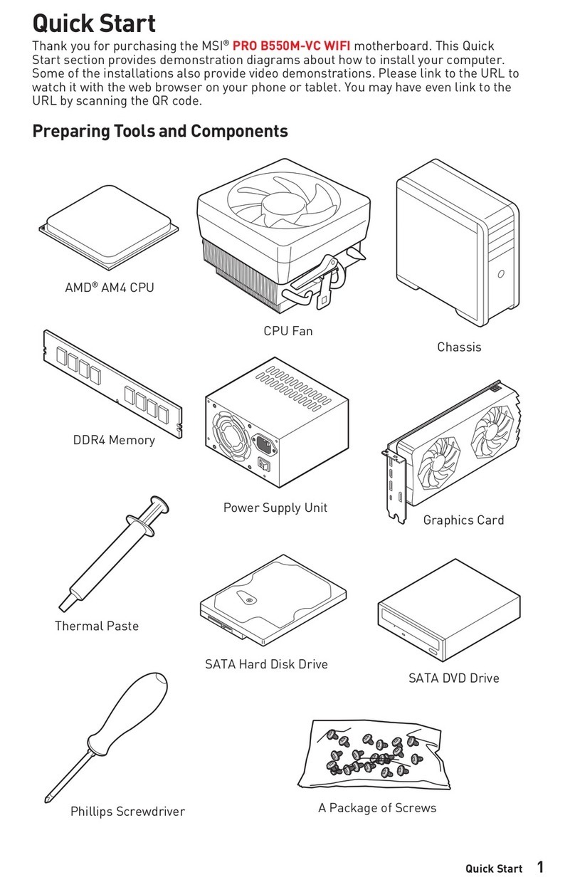 MSI PRO B550M-VC WIFI User manual
