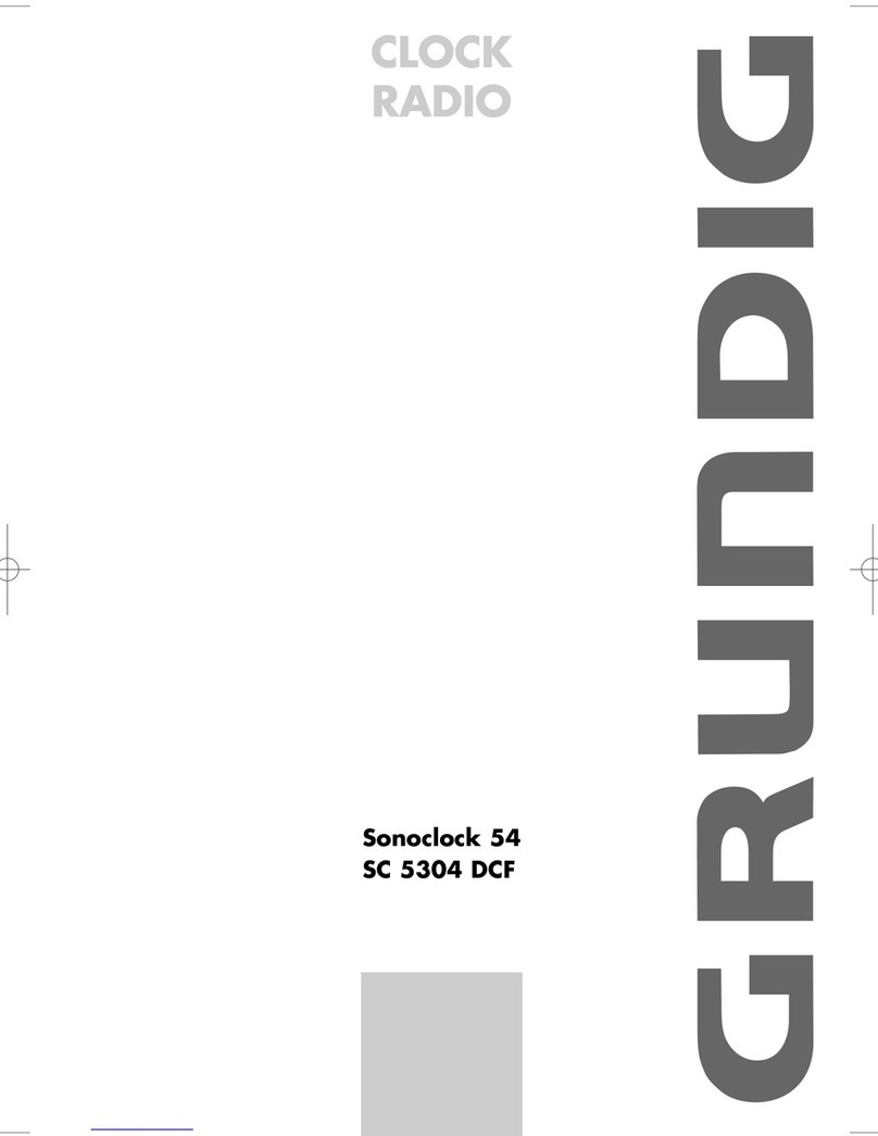 Grundig Sonoclock 54 User manual