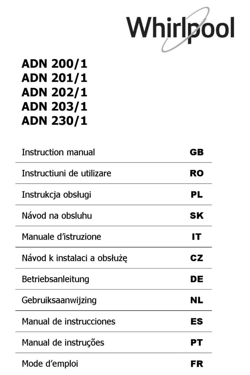 Whirlpool ADN 201/1 instruction manual